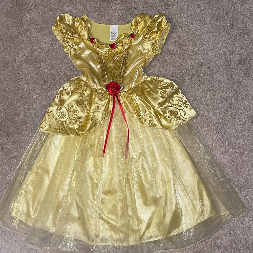 Belle Sparkly Yellow Dress